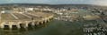 Gironde, Bordeaux, AERIAL VIEW, Zone CLASSEE WORLD HERITAGE OF UNESCO, FLOATING BASINS, UNDERWATER BASE, AERIAL View