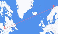 Flyreiser fra Rouyn-Noranda, Canada til Tromsö, Norge
