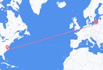 Flyg från Jacksonville, USA till Gdansk, Polen