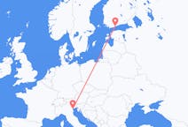 Flyrejser fra Helsinki til Venedig