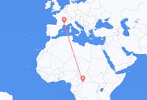Flights from Bangui to Nimes