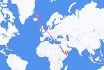 Рейсы из Гароэ, Сомали в Эйильсстадир, Исландия