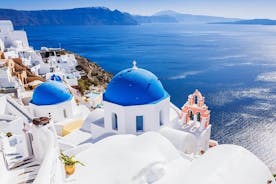 Santorini Private Tour von Athen: Sightseeing & Weinprobe