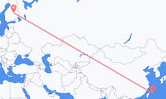 Flug frá Miyakojima, Japan til Kuopio, Finnlandi