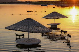 Photo of Cunda Island coastline view in Ayvalik Town of Turkey.