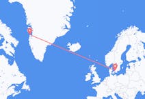 Voos de Ängelholm, Suécia para Aasiaat, Groenlândia