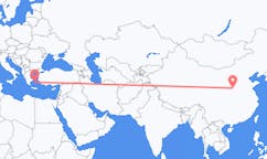 Lennot Yunchengistä, Kiina Parikiaan, Kreikka