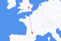 Flyreiser fra Toulouse, til London