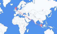 Flyreiser fra Bengkulu, Indonesia til Durham, England