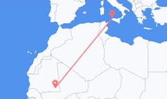 Flyreiser fra Nema, Mauritania til Trapani, Italia