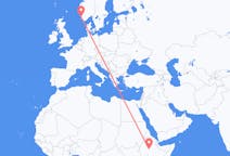 Flyrejser fra Addis Ababa til Stavanger