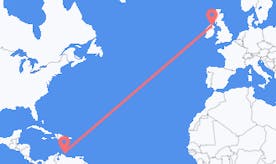 Flights from Curaçao to Northern Ireland