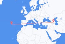 Flyg från Gəncə, Azerbajdzjan till Ponta Delgada, Portugal