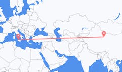 Flyreiser fra Dunhuang, Kina til Palermo, Italia