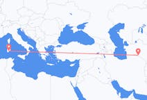 Flyrejser fra Asjkhabad til Cagliari