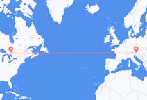 Flyreiser fra Greater Sudbury, Canada til Klagenfurt, Østerrike