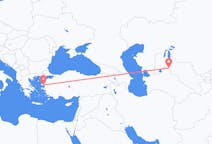Flights from Nukus to Mytilene