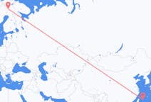 Flug frá Miyakojima, Japan til Kolara, Finnlandi