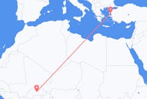Flights from Ouagadougou to Mytilene