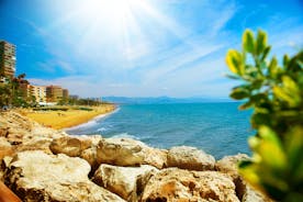 Photo of panoramic aerial view of Malaga on a beautiful summer day, Spain.