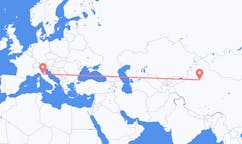 Flyrejser fra Korla, Kina til Firenze, Italien