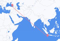 Flyrejser fra Shire of Christmas Island til Trabzon