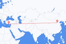 Lennot Shijiazhuangista, Kiina Gazipaşaan, Turkki