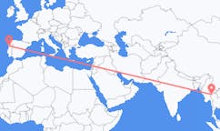 メーホンソーン県からポルト行きのフライト