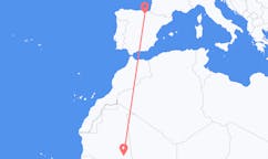 Flyreiser fra Nema, Mauritania til Vitoria, Spania