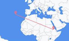 에티오피아 샤이어에서 출발해 포르투갈 산타마리아에게(으)로 가는 항공편
