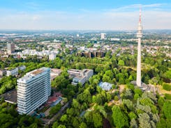 Berlin cityscape with Berlin cathedral and Television tower, Germany.