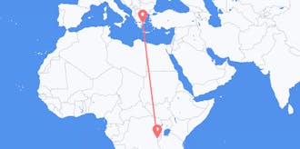 Flyreiser fra Burundi til Hellas