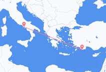 Flyrejser fra Kastellorizo til Napoli