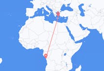 Flights from Cabinda to Santorini