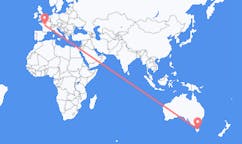 Flyreiser fra City of Launceston, Australia til Tours, Frankrike