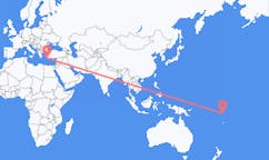 Flights from Funafuti to Rhodes