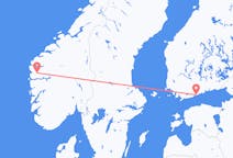 Flights from Førde to Helsinki