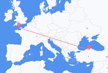 Flyrejser fra Guernsey, Guernsey til Kastamonu, Tyrkiet