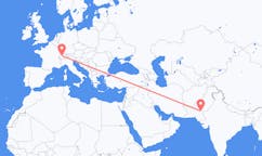 Flyg från Sukkur, Pakistan till Bern, Schweiz