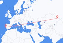 Flyg från Öskemen till Lissabon