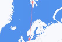 Vuelos desde Svalbard a Hamburgo