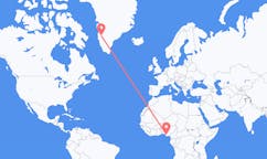 나이지리아 와리에서 출발해 그린란드 Kangerlussuaq에(으)로 가는 항공편