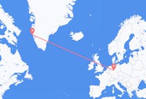 Voos de Maniitsoq, Groenlândia para Kassel, Alemanha