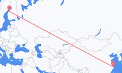 从宁波市飞往科科拉的航班