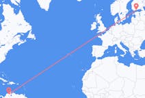Flyrejser fra Valledupar til Helsinki