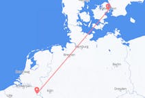 Voos de Maastricht, Holanda para Copenhague, Dinamarca