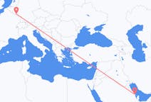 Vluchten van Dammam naar Luxemburg