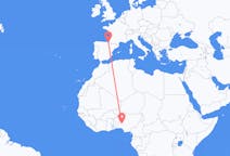 Flyreiser fra Ilorin, Nigeria til San Sebastian, Spania
