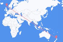 Flyreiser fra Auckland, New Zealand til Lerwick, Skottland