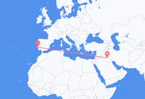 Flyrejser fra Najaf til Lissabon